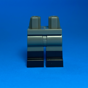Official Dual Molded Legs: Dark Blueish Gray and Black